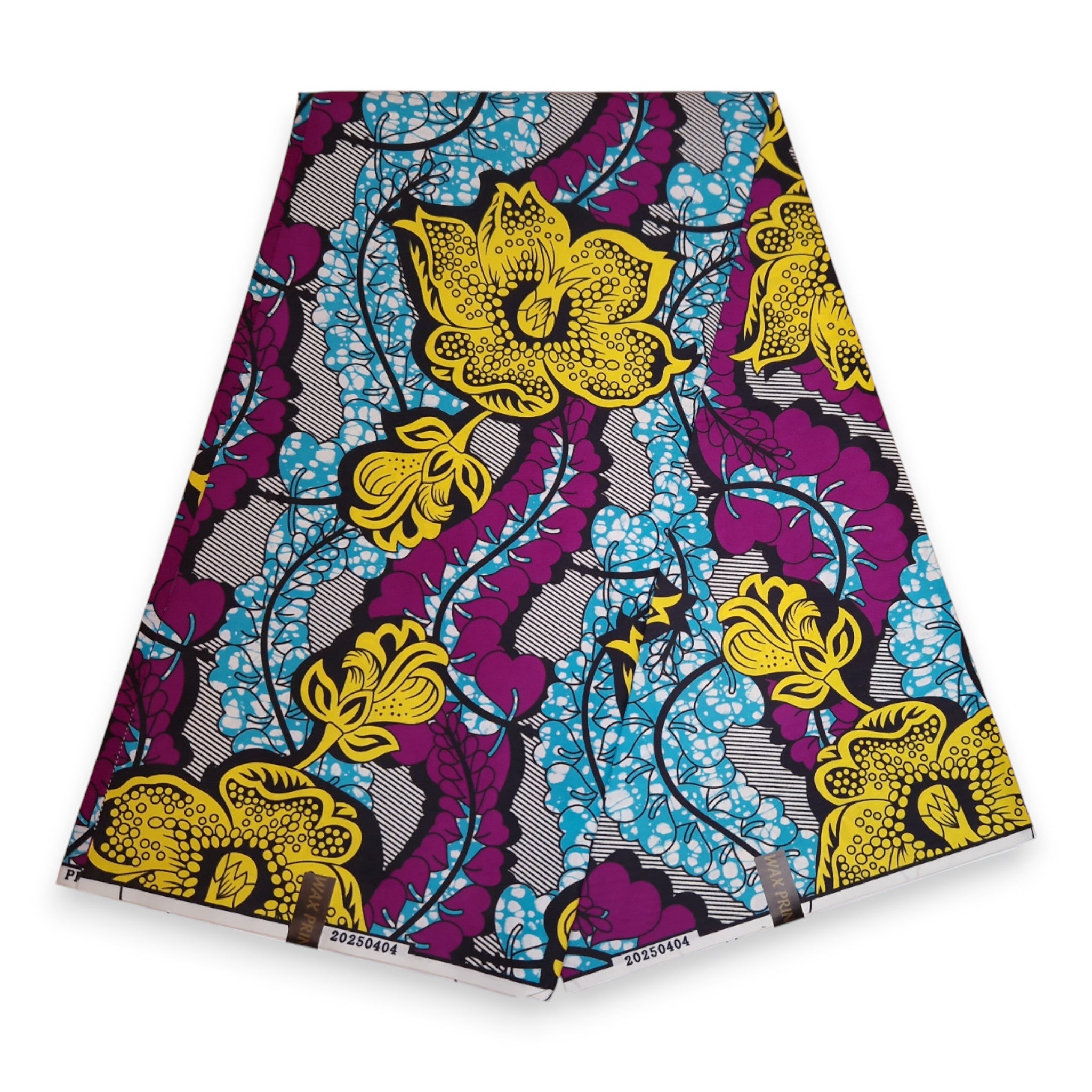 Tela estampada africana - Azul Morado PO-5067 - Polialgodón