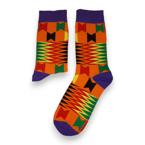 Calcetines Africanos / Calcetines Afro / Calcetines Kente - Naranja