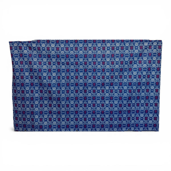 Pareo / Sarong - Falda envolvente de playa / pareo portabebés - Iconos Bogolan azules