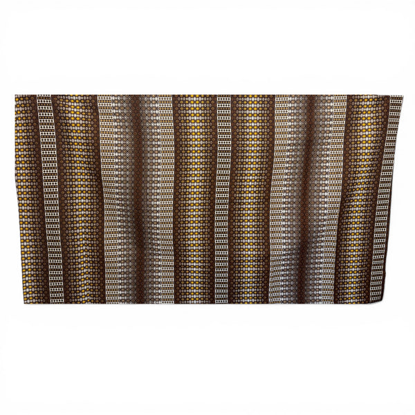 Pareo / Sarong - Falda envolvente de playa / pareo portabebés - Marrón Crema geométrico puntos y rayas