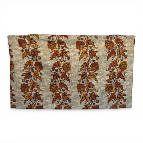 Pareo / Sarong - Falda envolvente de playa / pareo portabebés - Beige / flor amarilla