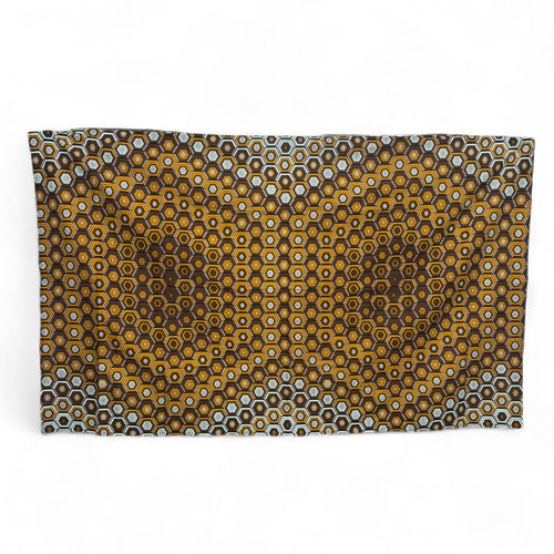 Pareo / Sarong - Falda envolvente de playa / pareo portabebés - Marrón Hexagon