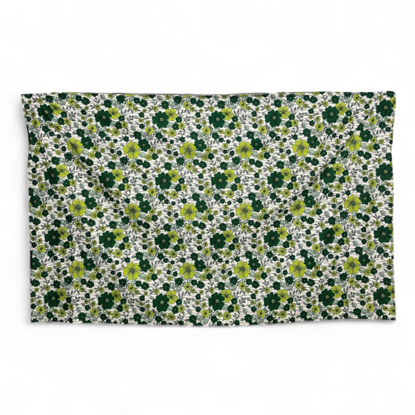 Pareo / Sarong - Falda envolvente de playa / pareo portabebés - Verde flower