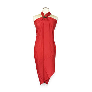 Pareo / Sarong - Falda envolvente de playa - Rojo