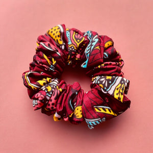 Coletero estampado africano - Accesorios para el pelo - Vida floral roja