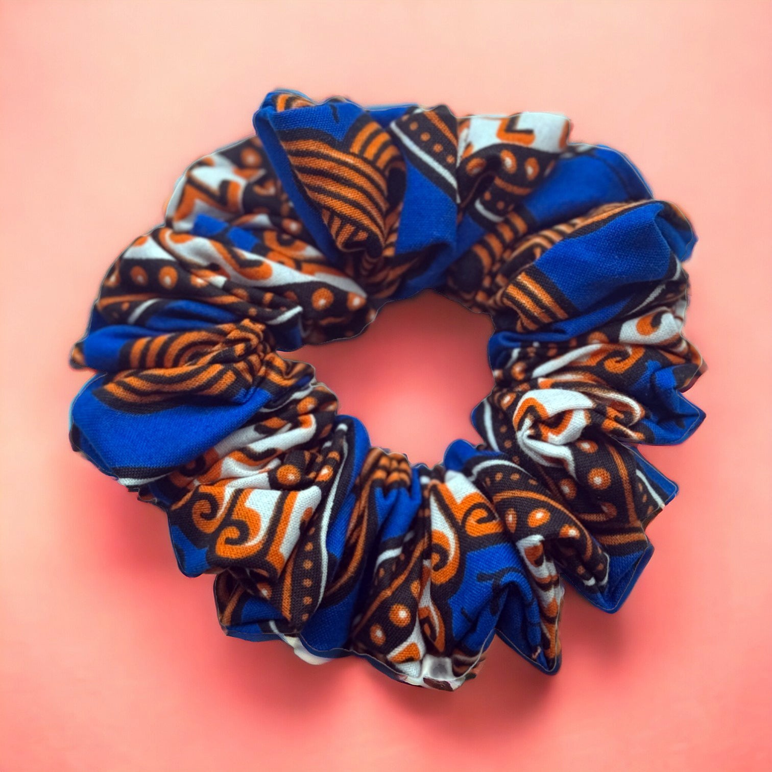 Coletero estampado africano - Accesorios para el cabello Adultos - Azul