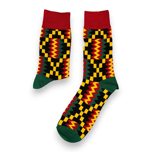 Calcetines africanos / Juego de calcetines afro AKWAABA en bolsa - Juego de 5 pares