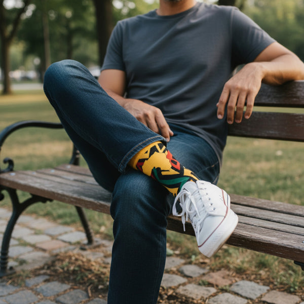 Calcetines africanos / Calcetines afro / Juego de 3 pares ENE