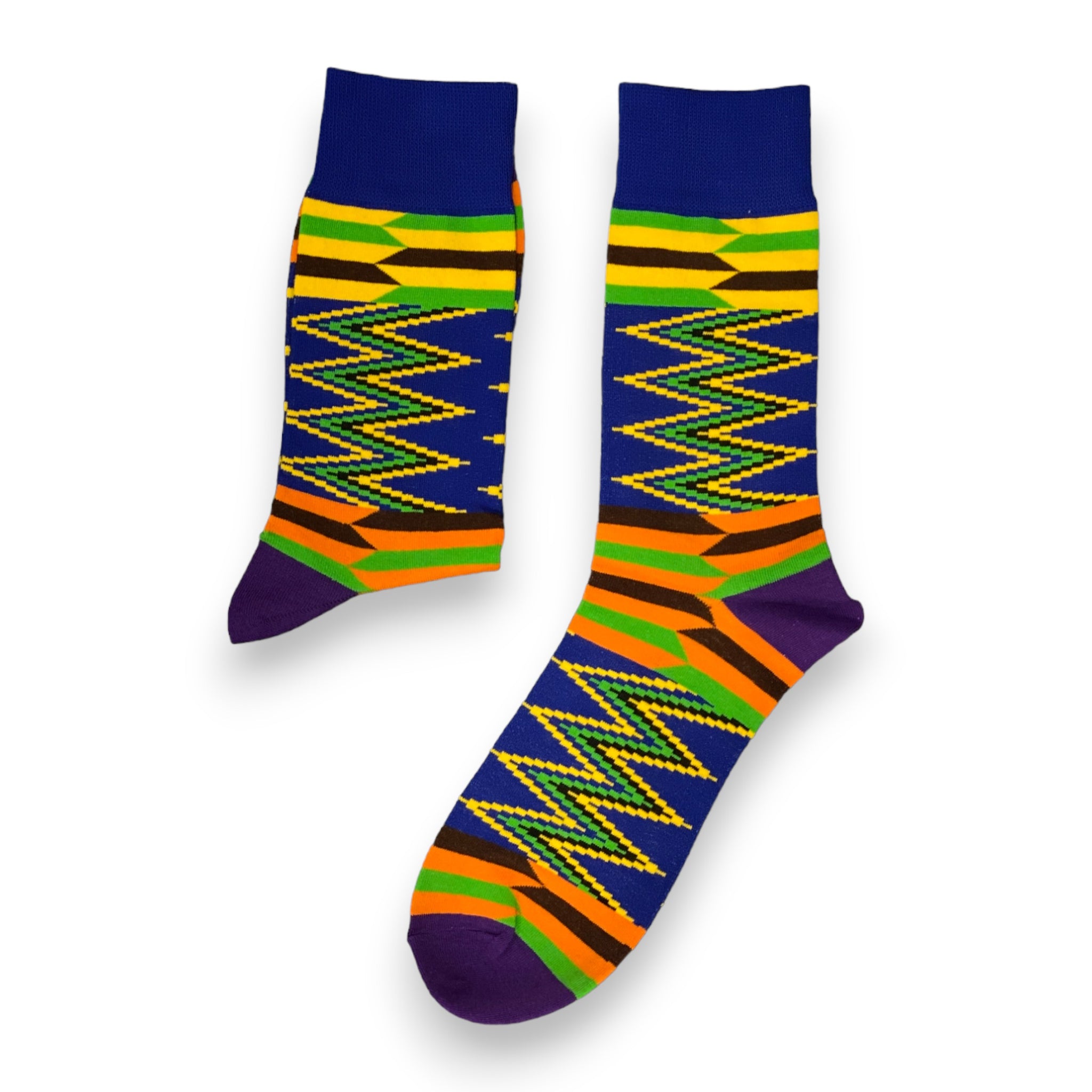 Calcetines africanos / Calcetines afro / Calcetines kente - Azul