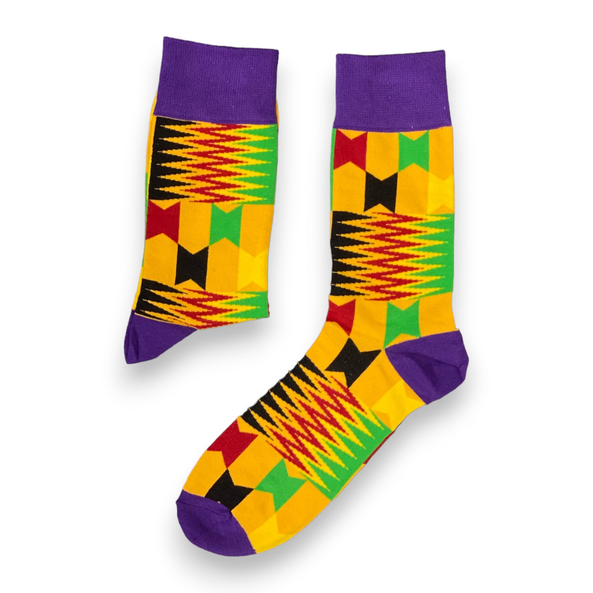 Calcetines africanos / Calcetines afro / Calcetines kente - Púrpura