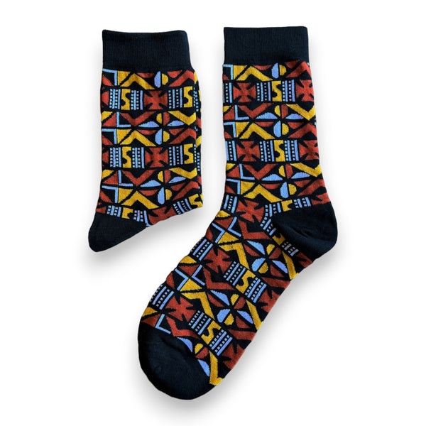 Calcetines africanos / Juego de calcetines afro MENSAH en bolsa - Juego de 5 pares