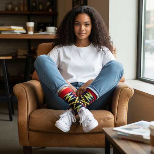 Calcetines africanos / Calcetines afro / Juego de 3 pares EHAN