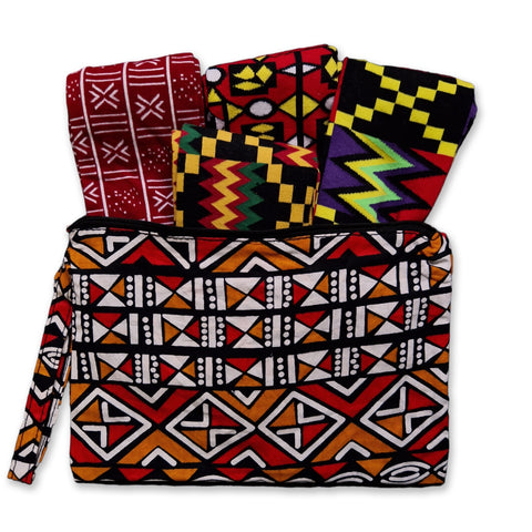 Calcetines africanos / Juego de calcetines afro OWURA en bolsa - Juego de 4 pares