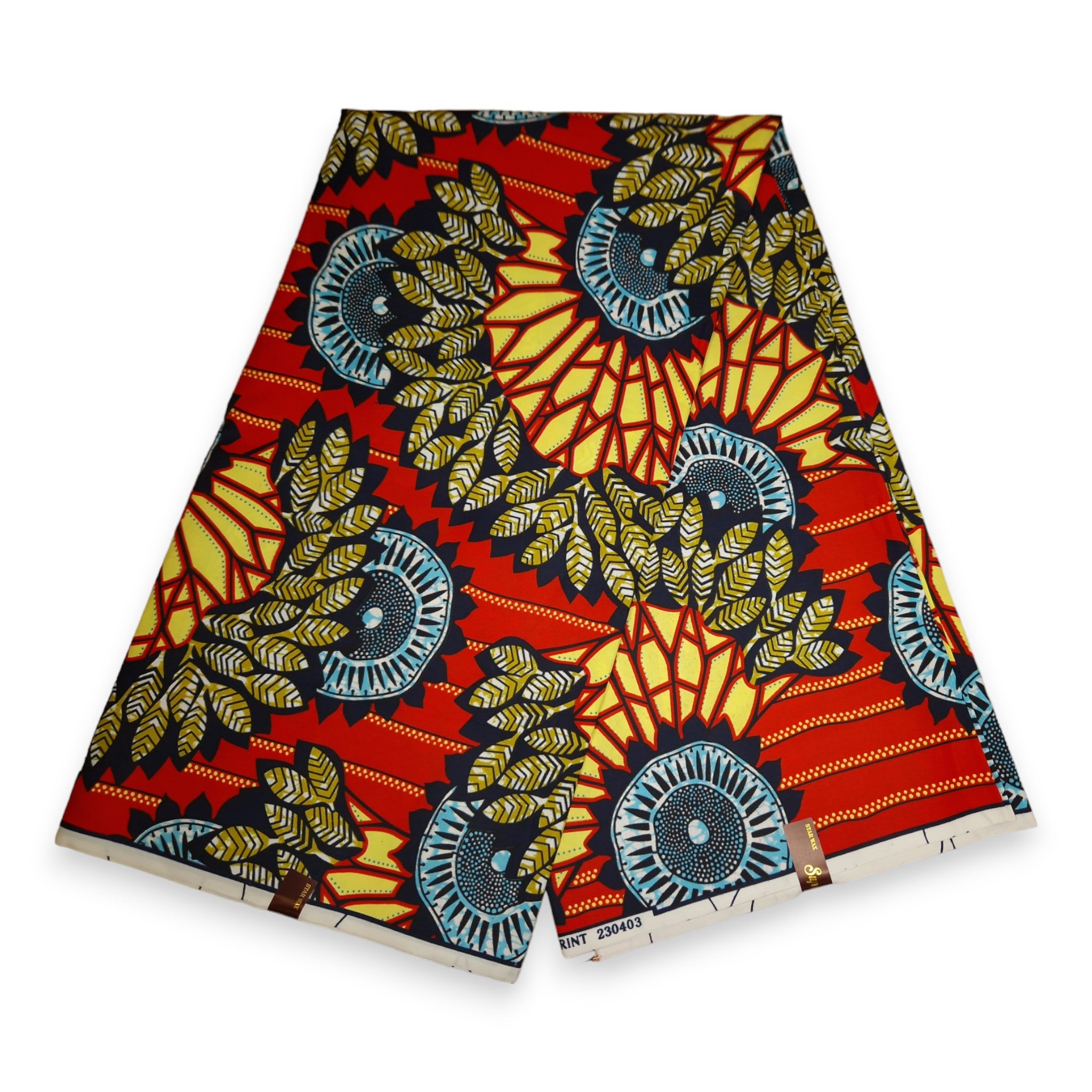  12 piezas de tela africana con estampado de cera de