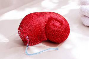 Esponja Red Africana / Red Exfoliante Africana / Esponja Sapo - Rojo