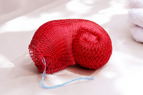 Esponja Red Africana / Red Exfoliante Africana / Esponja Sapo - Rojo