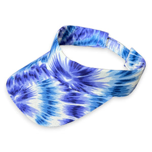 Gorras de visera con estampado africano - Azul Tie Dye