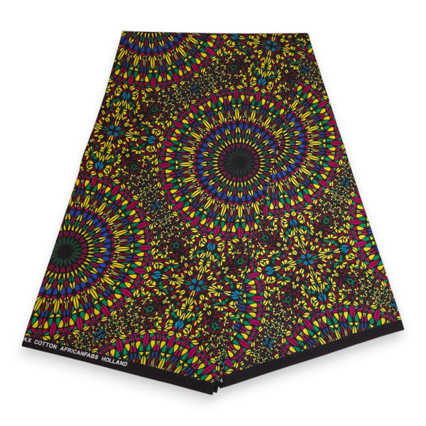 Gorras de visera con estampado africano - Multicolor Sunburst