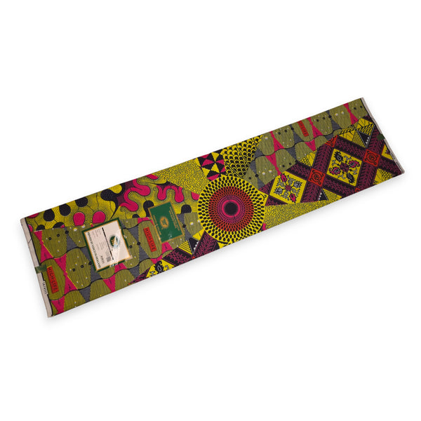 Tela estampada VLISCO Hollandais Wax - Lima rosa High-Life VL04111.023