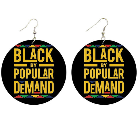 Negro por demanda popular | Pendientes de inspiración africana