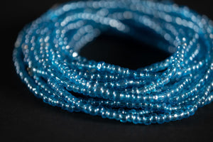 Perlas de cintura / Cadena de cintura africana - EDE - Azul (elástico)