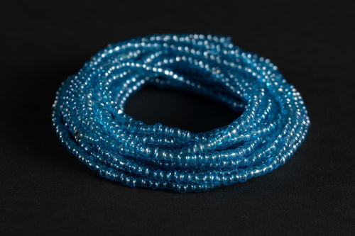 Perlas de cintura / Cadena de cintura africana - EDE - Azul (elástico)