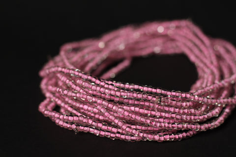 Perlas de Cintura / Cadena de Cintura Africana - ASEMOTA - Glas Pink (elástico)