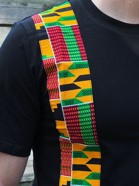 Camiseta African Kente Print Hombre (slim fit)