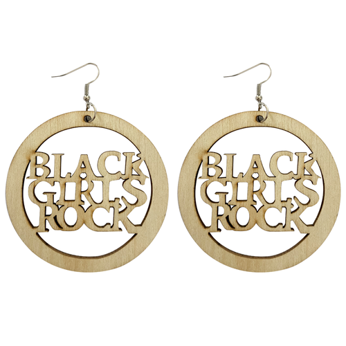 Pendientes africanos, pendientes de madera. | Rock de chicas negras 6cm