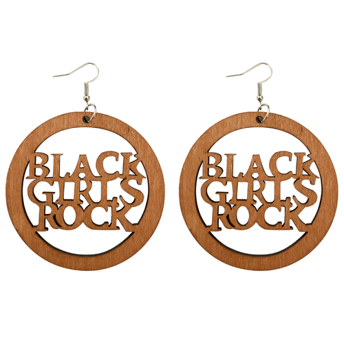 Pendientes africanos, pendientes de madera. | Rock de chicas negras 6cm