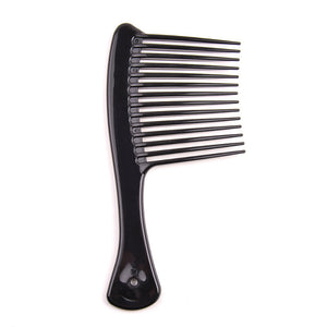 Rake Detangle Comb - Afro Comb ABS Peine grande de dientes anchos para herramienta de peinado
