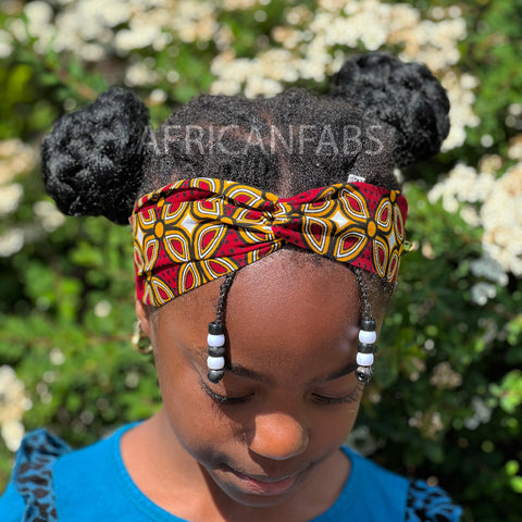 Diadema con estampado africano - Niños - Accesorios para el cabello - Estampados royal rojos