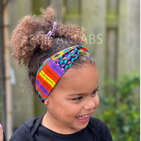 Diadema Estampado Africano - Niños - Accesorios Pelo - Multicolor kente