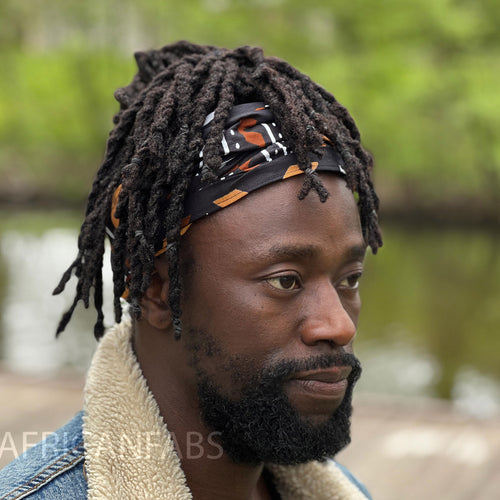 Diadema estampado africano - Unisex Adultos - Accesorios para el cabello - Bogolan marrón
