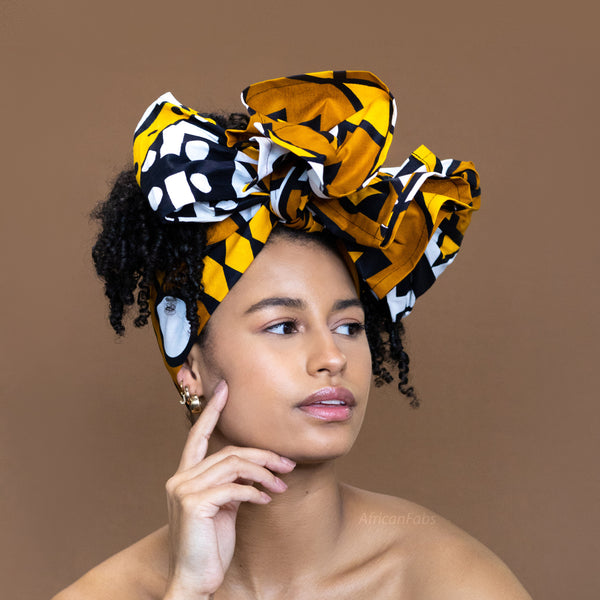 Cinta para la cabeza Mostaza Africana / Amarillo Samakaka