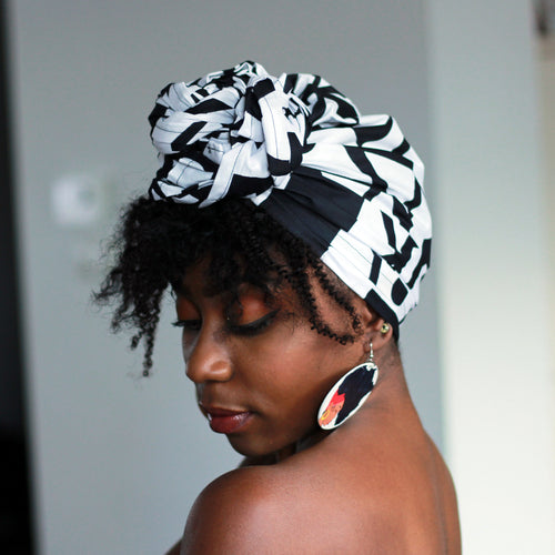 Negro africano / blanco samakaka / samacaca headwrap