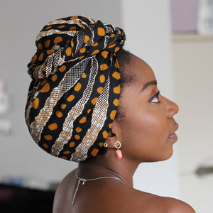 Cinta para la cabeza africana - Puntos de tela de barro