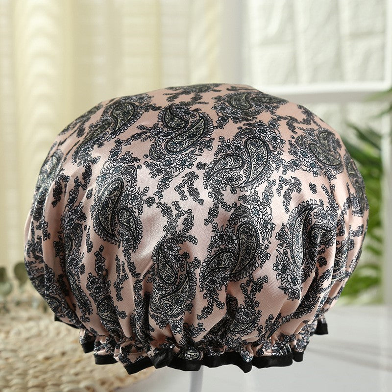 Gorro de ducha GRANDE para cabello completo / rizos - Aspecto antiguo