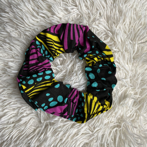 Scrunchie estampado africano - Accesorios para el cabello Adultos XL - Multicolor