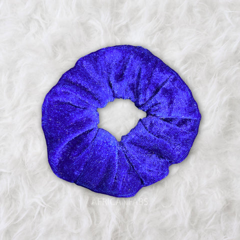 Scrunchie Velvet - Accesorios para el Cabello Adultos - Azul