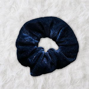Scrunchie Velvet - Accesorios para el Cabello Adultos - Azul Marino