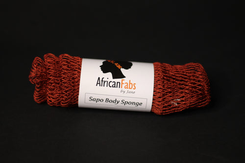 Esponja red africana / Red exfoliante africana / Esponja Sapo - Marrón canela