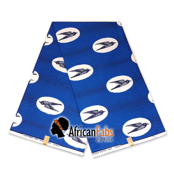 Velo Africano - Speedbird Azul / Blanco (Vlisco)
